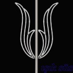 Belediye Direği Işıklı Lale Motif